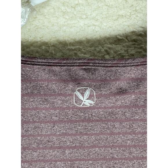 Carve Designs Shirt Top Womens Large Purple Tunic Long Sleeve Striped Round Neck - Picture 14 of 14